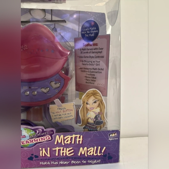 Bratz MGA Adventures In Learning Math In The Mall Plug & Play Game Lips Shaped - Picture 4 of 5
